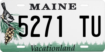 ME license plate 5271TU