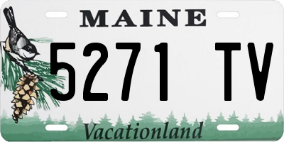 ME license plate 5271TV