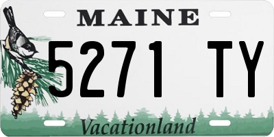 ME license plate 5271TY