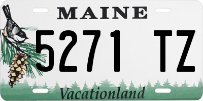 ME license plate 5271TZ