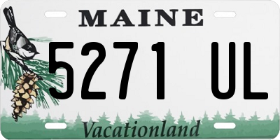 ME license plate 5271UL