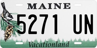 ME license plate 5271UN