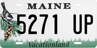 ME license plate 5271UP