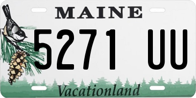 ME license plate 5271UU