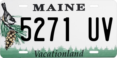 ME license plate 5271UV