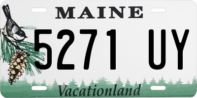 ME license plate 5271UY