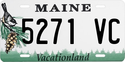 ME license plate 5271VC