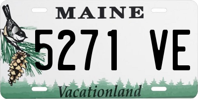 ME license plate 5271VE