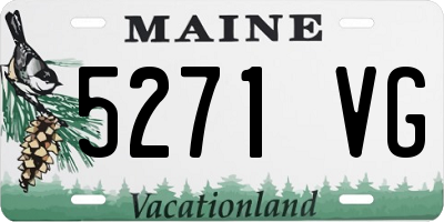 ME license plate 5271VG