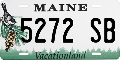 ME license plate 5272SB