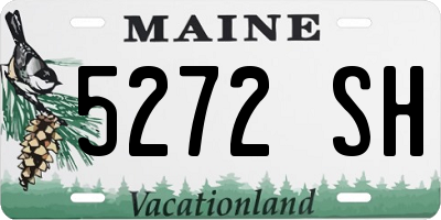 ME license plate 5272SH