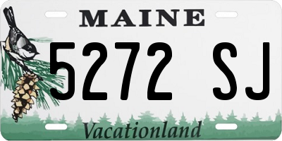 ME license plate 5272SJ