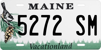 ME license plate 5272SM