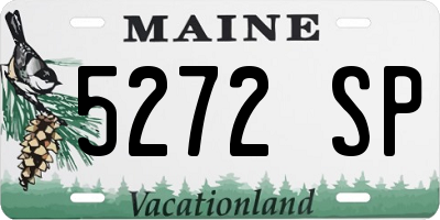 ME license plate 5272SP