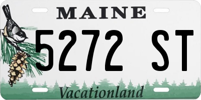 ME license plate 5272ST