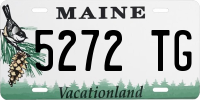 ME license plate 5272TG