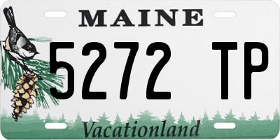 ME license plate 5272TP