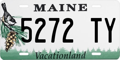 ME license plate 5272TY