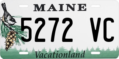 ME license plate 5272VC