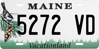 ME license plate 5272VD