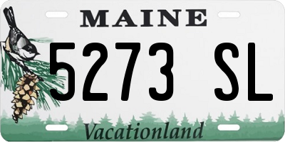 ME license plate 5273SL
