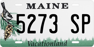 ME license plate 5273SP