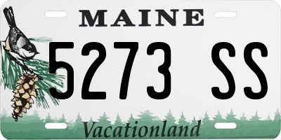 ME license plate 5273SS