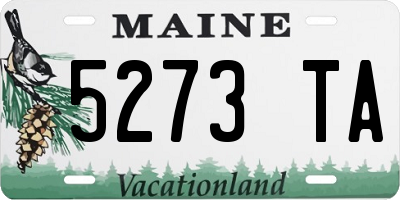 ME license plate 5273TA