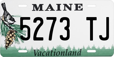 ME license plate 5273TJ