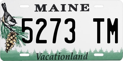 ME license plate 5273TM