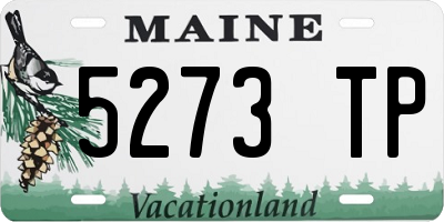 ME license plate 5273TP