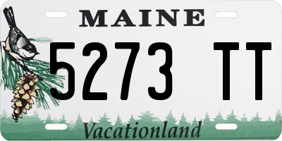 ME license plate 5273TT