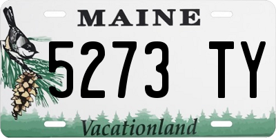ME license plate 5273TY
