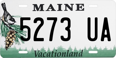 ME license plate 5273UA