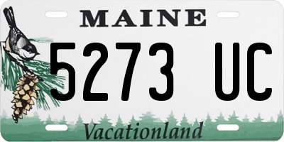 ME license plate 5273UC