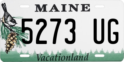ME license plate 5273UG