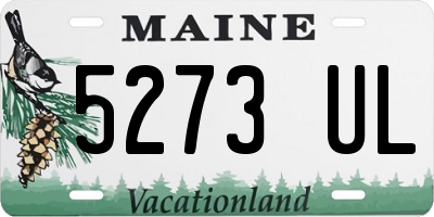 ME license plate 5273UL