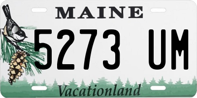 ME license plate 5273UM