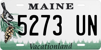 ME license plate 5273UN