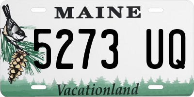 ME license plate 5273UQ