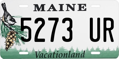 ME license plate 5273UR