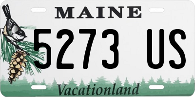 ME license plate 5273US