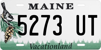 ME license plate 5273UT