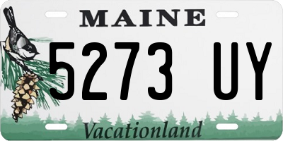 ME license plate 5273UY