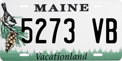 ME license plate 5273VB