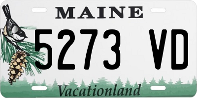 ME license plate 5273VD