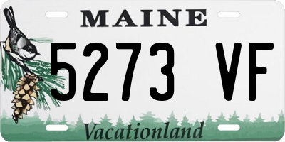 ME license plate 5273VF