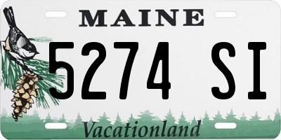 ME license plate 5274SI