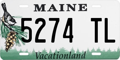 ME license plate 5274TL