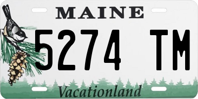 ME license plate 5274TM